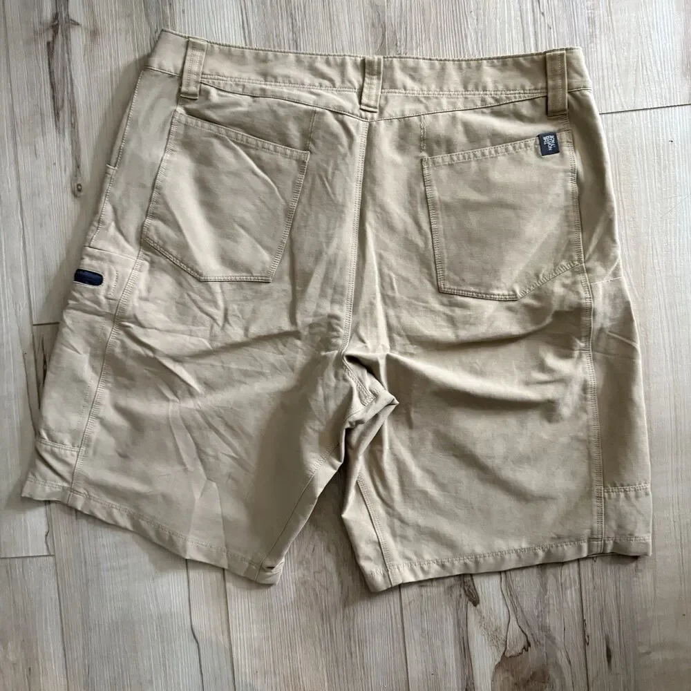 The North Face Shorts Mens 32 Stretch Cargo Flat Front Beige Lightweight